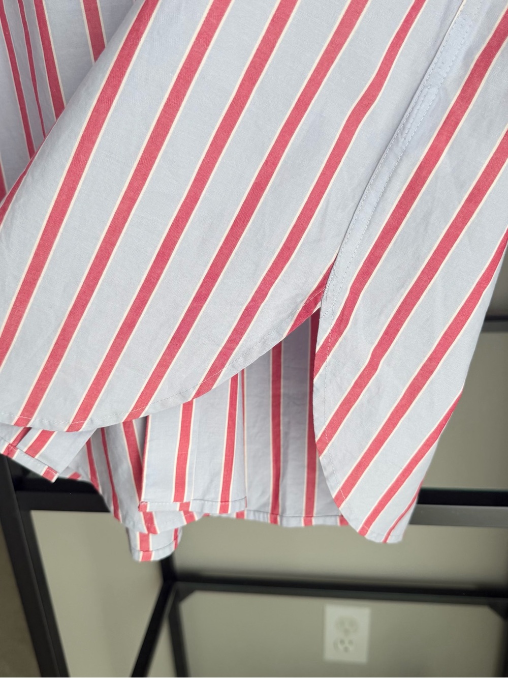 NWT Madewell The Easy Button Up Striped Shirt in Poplin - Picture 2 of 9